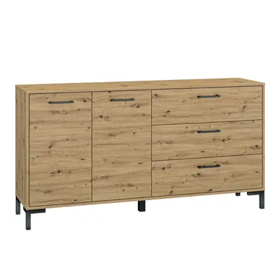 Zdjęcie produktu dla Komoda NIKOLA 160 3S2D dąb artisan
