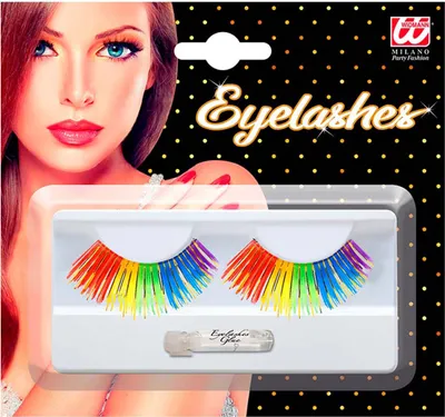 Produktbild von Wimpern Regenbogen mit Klebstofftube