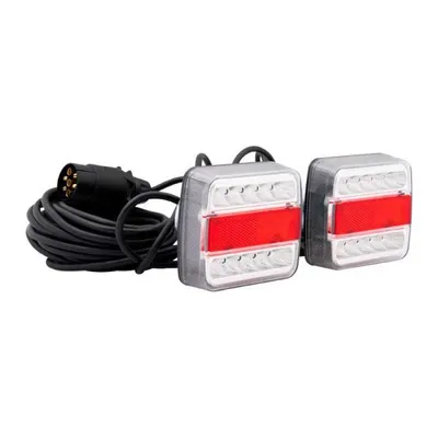 Image de Kit d'éclairage de l'angle de la remorque + aimant LED 7,5 m. 7 broches