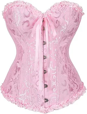 Produktbild von Damen Shapewear Korsett-Top, figurformend mit Bauchkontrolle und Overbust-Schnitt, Rosa, Größe S