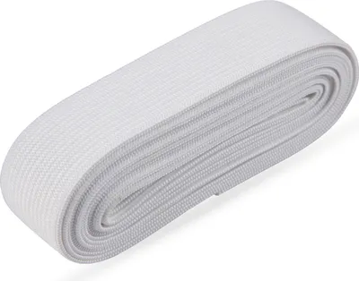 Produktbild von Gummiband 2,5cm x 2,5m Weiß – elastisch, reißfest, weich, hochwertiges Material 88% Elastodien 12% Polyester, Näh- und Bastelprojekte, DIY Kleidung