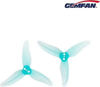 Produktbild von Gemfan 2512 3 Blatt Propeller Clear Blue 2.5 Zoll