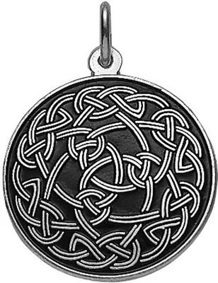 Produktbild von Keltischer Knoten Schmuck Anhänger versilbert 25mm