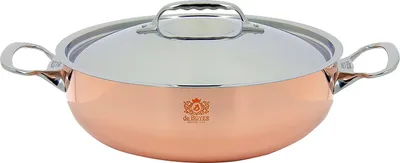 Produktbild von De Buyer Prima Matera Bratentopf Kupfer/Edels. niederer 20cm ind.