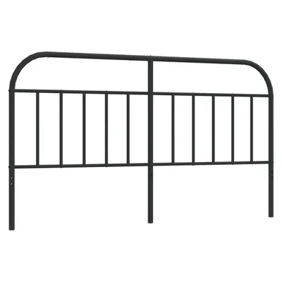 Image de vidaXL Tête de lit de rechange en métal noir 180 cm