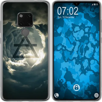 Produktbild von PhoneNatic Case kompatibel mit Huawei Mate 20 Silikon-Hülle Element Luft M1