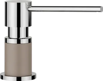 Produktbild von BLANCO LATO Spülmittelspender SILGRANIT-Look zweifarbig tartufo/chrom