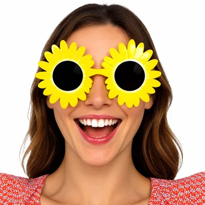 Produktbild von Gelbe Gänseblümchen Brille zum Kostüm