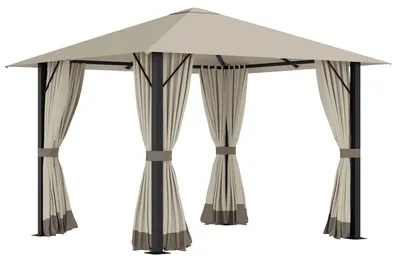 Immagine prodotto di Gazebo da giardino - Padiglione - Tenda per feste - Gazebo - Pergola - 3x3 metri - Struttura in alluminio e acciaio