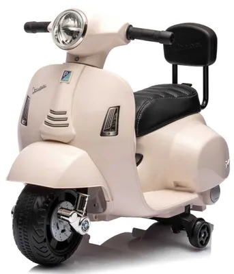 Produktbild von Vespa Elektroroller ab 18m Elektrofahrzeug Kinderfahrzeug Scooter mit Rückenlehne weiß