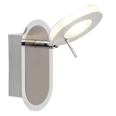 Productafbeelding van Briljante LED wandlamp/plafondlamp, model Benko, ijzer, 1 x 5W, 400lm, warm wit, 3000K, kantelbaar