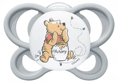 Obrázek produktu pro Dudlík NUK Perfect Match Air Disney Medvídek Pú 0-6 měsíců grey, vel. 0-6 m