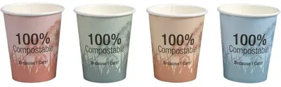 Produktbild von Kaffeebecher Kompostierbar  "Dandelion", 36 cl   | Packung (50 Stück)