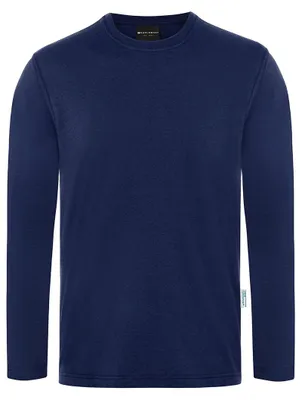 Produktbild von KARLOWSKY Herren Shirt CASUAL-FLAIR Rundhals Regular Marine S