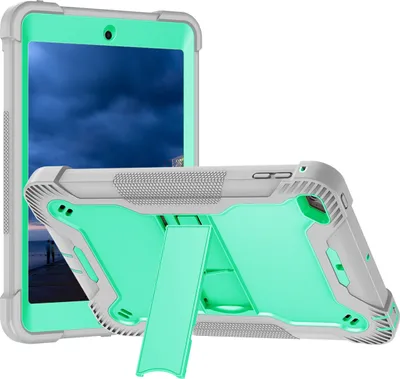 Produktbild von Schutzhülle für iPad Mini 5, iPad Mini 4, 3 Schichten mit Ständer Strapazierfähig Hülle für iPad Mini 4 / 5 7.9 Zoll Minze