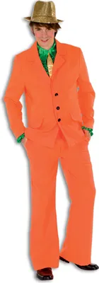 Produktbild von Disco Herren Anzug 70er 80 er Jahre Party Gr. 48 orange