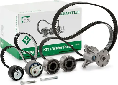 Produktbild von INA 530 0764 30 Zahnriemensatz + Wasserpumpe für CITROËN C5 III Kombi (RW) passend für PEUGEOT 407 SW (6E) 407 (6D) 607 (9D, 9U)