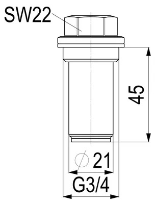 Image de Robinetterie, corps de vanne, crépine, filtre fin, DN20, 3/4", laiton