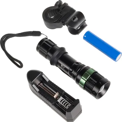 Produktbild von LED Lampe Taschenlampe Handlampe Zoom 3 Licht Modi Cree Beleuchtung Set
