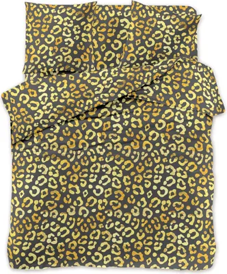 Produktbild von LEOPARD gelbe Mikrofaserbettwäsche Bettwäsche-Dimension: 70 x 80 cm | 140 x 200 cm