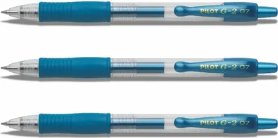 Produktbild von Pilot G2-07 Gelschreiber Metallicblau - 3er-Set