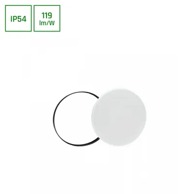 Produktbild von NYMPHEA LED Deckenleuchte Ø32cm 24W Kaltweiß mit Bewegungsmelder IP54 Schwarz