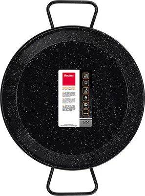 Image de Poêle à paella émaillée pour cuisinière à induction, 30 cm, 4 portions