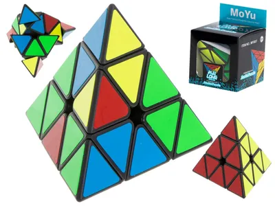 Produktbild von PYRAMINX Puzzle-Würfelspiel Black MoYu