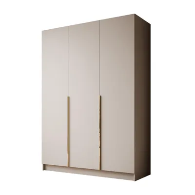 Produktbild von Kippschrank AUREL KASCHMIR 3D, Gold Chrom Griffe, ohne Spiegel