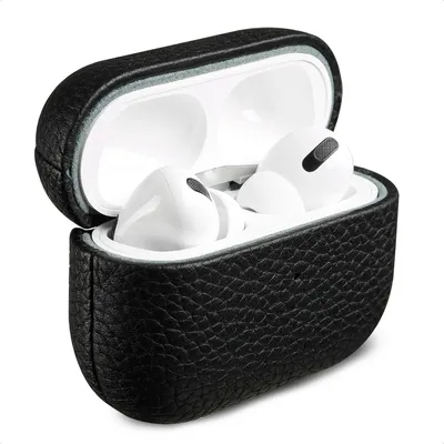 Image de Étui Accezz Echt Leren pour les Apple AirPods Pro 2 - Noir