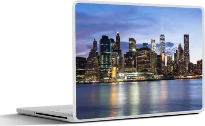 Produktbild von MuchoWow® Laptop Aufkleber Sticker Cover New York - Wasser - Skyline 30x21 cm - Sticker für Laptop - Selbstklebend