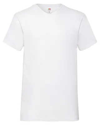 Immagine prodotto di Fruit of the Loom - Maglietta "Valueweight" con scollo a V da uomo FK2079 (XL) (bianca)