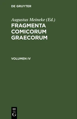 Produktbild von Fragmenta Poetarum Comoediae Novae
