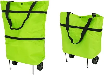 Zdjęcie produktu dla Ag392 Składana Torba Na Kółkach Green