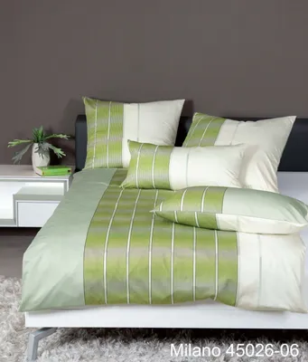 Produktbild von Janine Mako Satin Kissenhülle 1 teilig 80 cm x 80 cm  Milano 45026-06 jadegrün limone