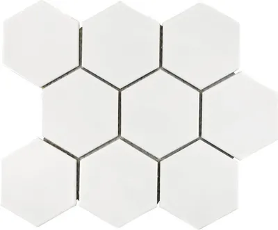 Produktbild von Keramikmosaik HX 100 25,6x29,5 cm weiß
