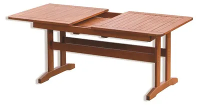 Obrázek produktu pro Zahradní stůl dřevěný Rojaplast LUISA rozkládací 160-210 x 90 x 74 cm