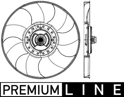 Produktbild von MAHLE CFF 489 000P Lüfter Motorkühlung Kühlerlüfter für FORD Transit Mk6 Kasten (V347, V348, FA) Wasserkühler Ø400mm