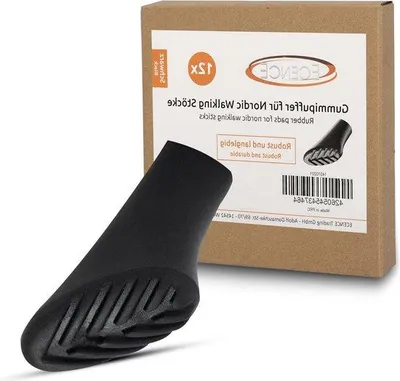 Immagine prodotto di Bastone da nordic walking con puntali antiscivolo in gomma, impugnatura Gravel, lunghezza 12 cm