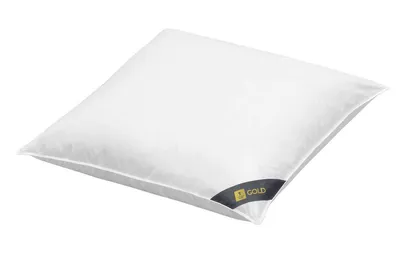 Produktbild von Daunenkissen 80x80 cm 3-Kammerkissen Kopfkissen Kissen Daunen, Füllung (Außenkammer): 90% Daunen / 10% Federn, Bezug: 100 % Baumwolle SPESSARTTRAUM GOLD