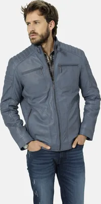 Produktbild von Babista Lederjacke ZANZINO Herren A506 blau 48
