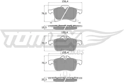 Produktbild von TOMEX brakes Bremsbeläge Satz Vorne Bremsklötze für OPEL Corsa D Schrägheck (S07) TX 13-00
