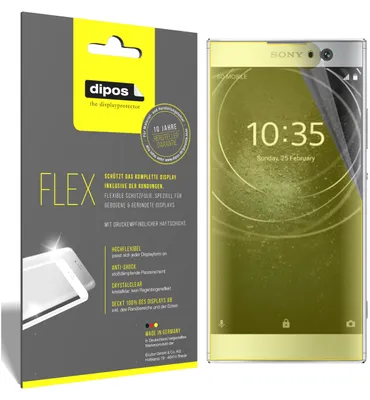 Produktbild von 3x Schutzfolie für Sony Xperia XA2 Folie, 100% Displayabdeckung, dipos Flex