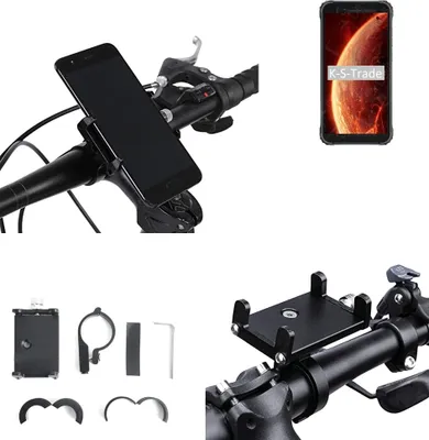 Produktbild von K-S-Trade Handyhalterung für das Fahrrad kompatibel mit Blackview BV4900 Halter Lenkstange Fahrradhalterung Motorrad Bike Mount Befestigung