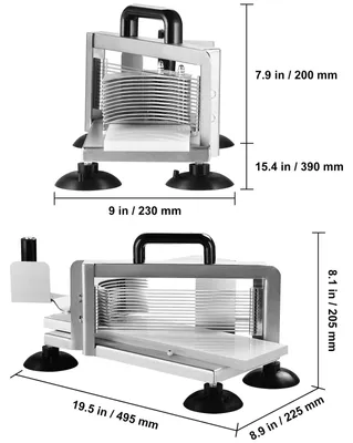 Produktbild von Tomatenschneider - Gemüseschneider - Manueller Tomatenschneider - Gemüseschneidegerät - Mandoline - Pommesschneider
