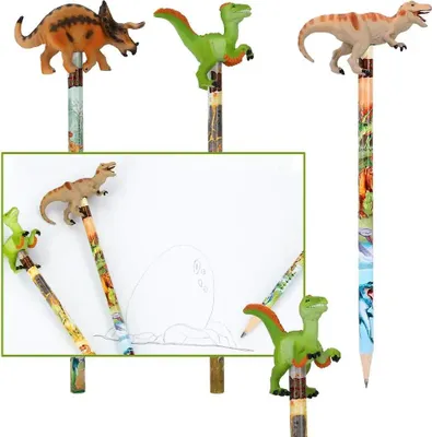 Produktbild von Dino World Bleistift mit Dino-Topper