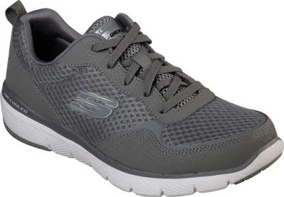 Obrázok produktu pre Skechers Flex Advantage 3.0, Tréning, Samec, Dospelý, Uhlie, Biela, Jednofarebné, Sťahovacie zapínanie
