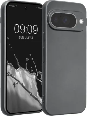 Produktbild von kwmobile Handyhülle für Google Pixel 10 Hülle - weiche Silikon Case metallisch schimmernd - Schutzhülle Cover - Metallic Grau