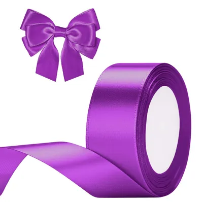 Produktbild von Lila Satinband, 40 mm Breite – Dekoratives Geschenkband und Dekoration, 22 Meter