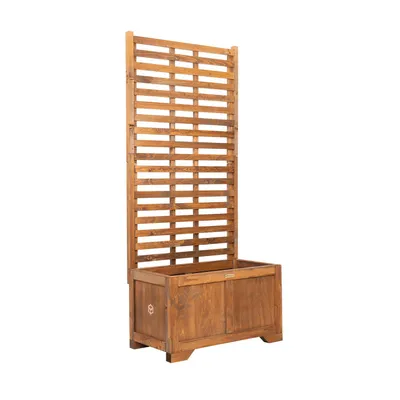 Obrázek produktu pro Greenspot Vintage Květináč se Zástěnou 80x42x180cm Palisandr hnědý